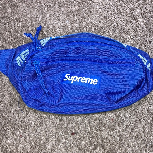 supreme fanny pack blue